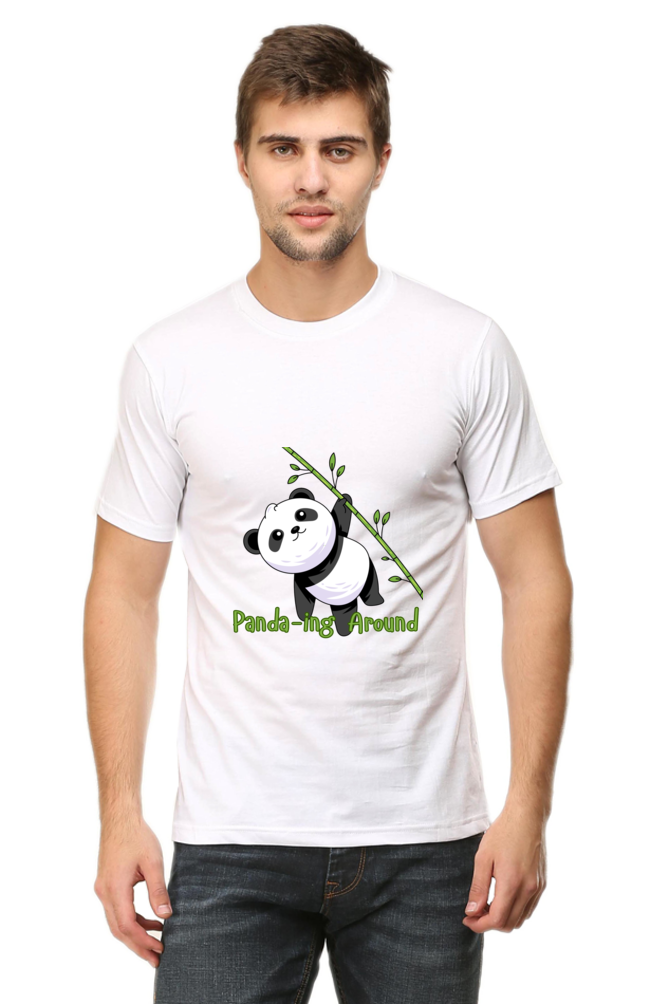 Panda-ing Around Half Sleeve Tshirt