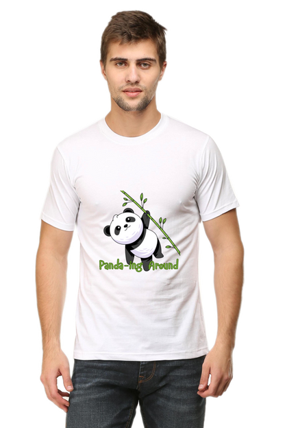 Panda-ing Around Half Sleeve Tshirt