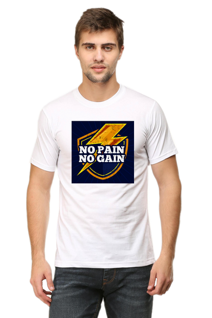 No Pain No Gain Half Sleeve Tshirt