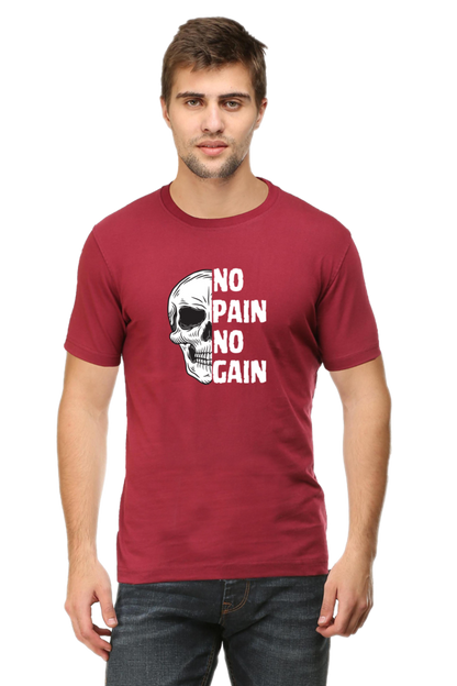 No Pain No Gain Half Sleeve Tshirt