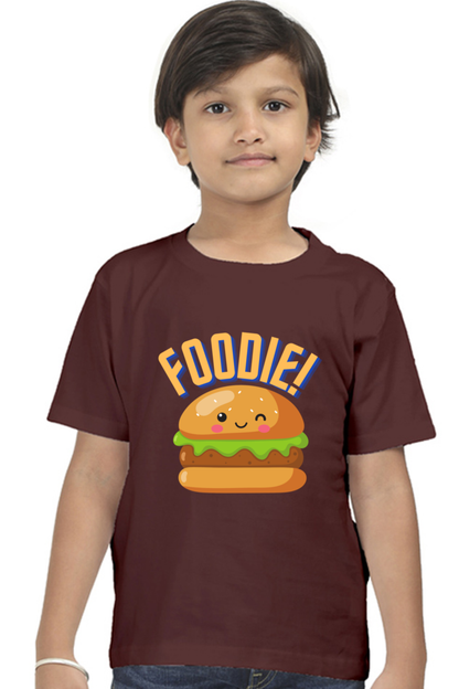 Burger Foodie Kids Half Sleeve T-Shirt