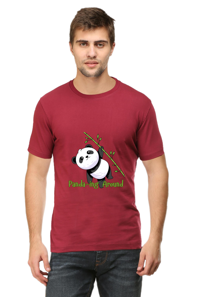 Panda-ing Around Half Sleeve Tshirt