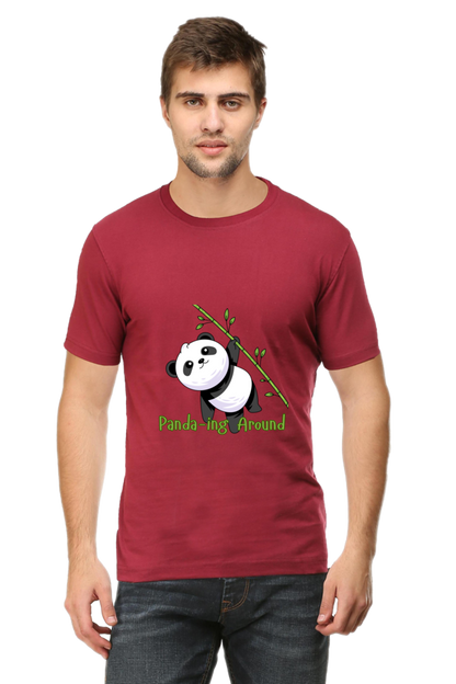 Panda-ing Around Half Sleeve Tshirt