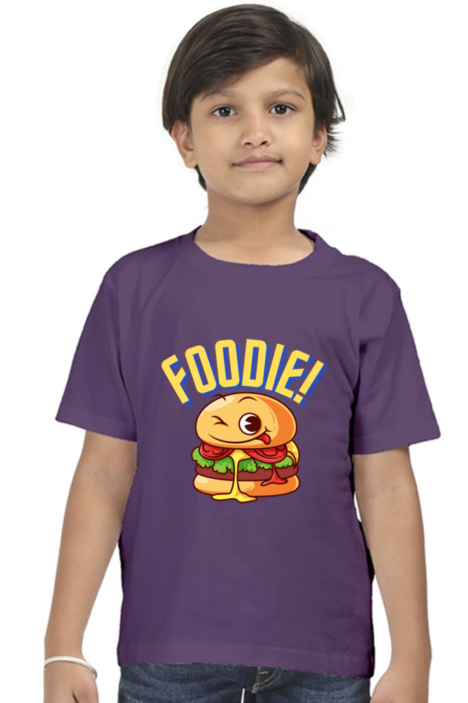 Burger Foodie Kids Half Sleeve T-Shirt