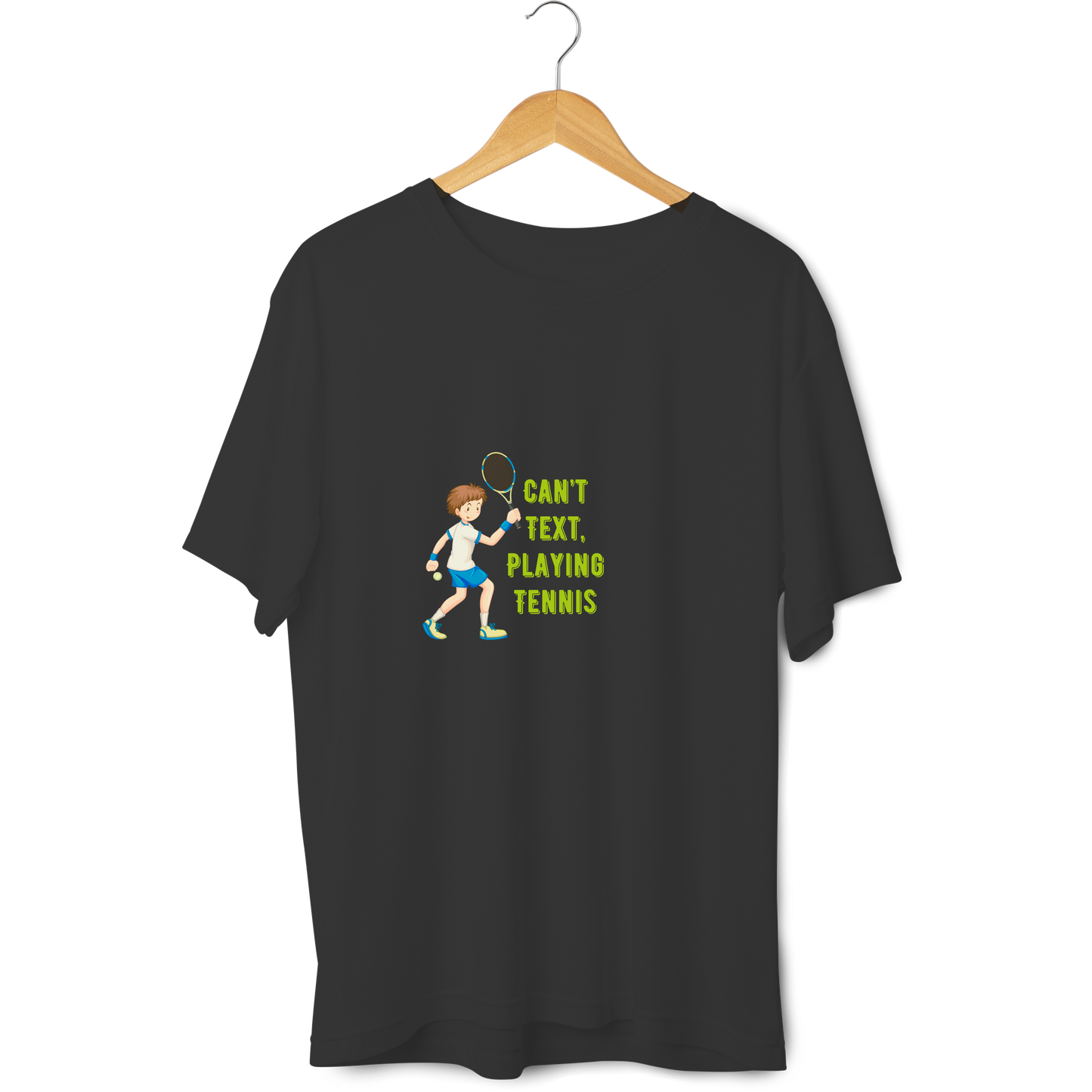 Can't Text Playing Tennis Kids Half Sleeve T-Shirt