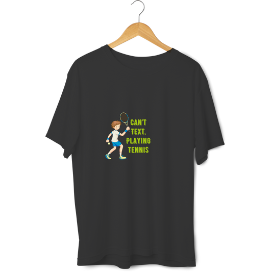 Can't Text Playing Tennis Kids Half Sleeve T-Shirt