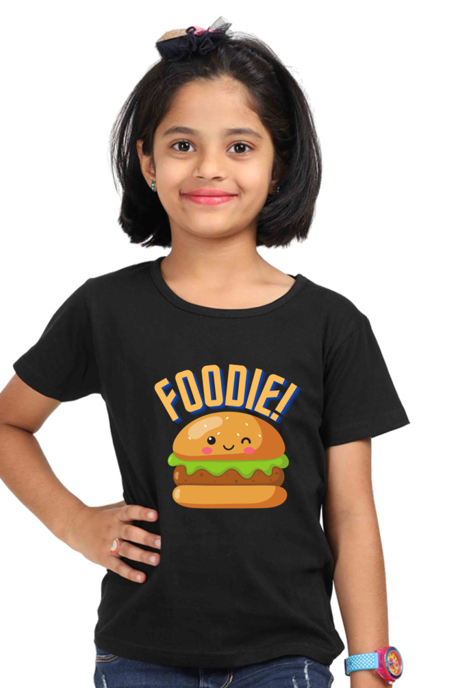 Burger Foodie Kids Half Sleeve T-Shirt