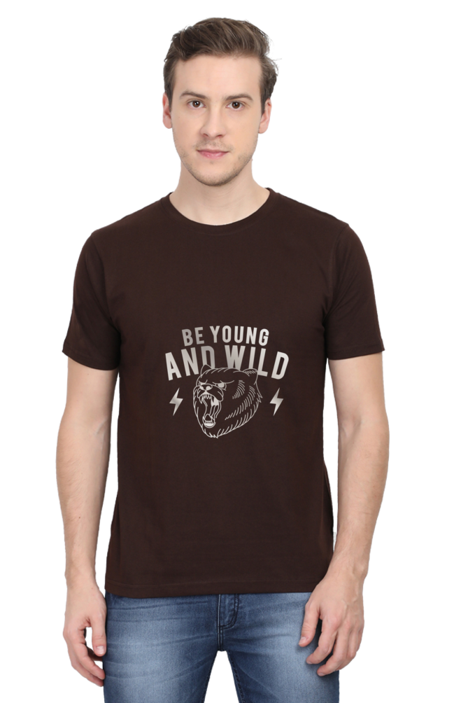 Be Young and Wild Half Sleeve T-Shirt