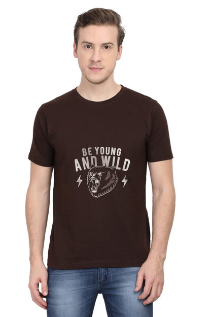 Be Young and Wild Half Sleeve T-Shirt