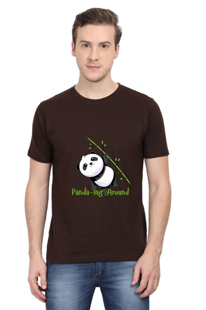 Panda-ing Around Half Sleeve Tshirt