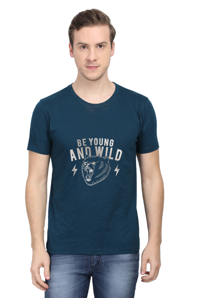 Be Young and Wild Half Sleeve T-Shirt