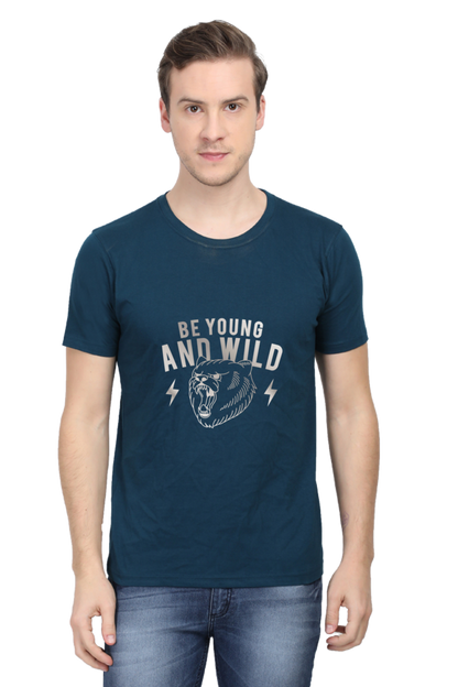 Be Young and Wild Half Sleeve T-Shirt