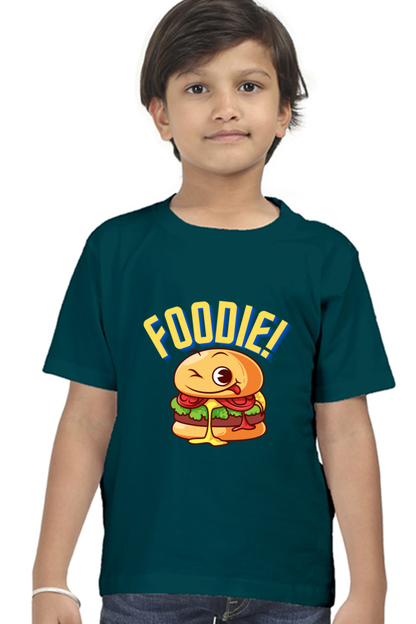 Burger Foodie Kids Half Sleeve T-Shirt