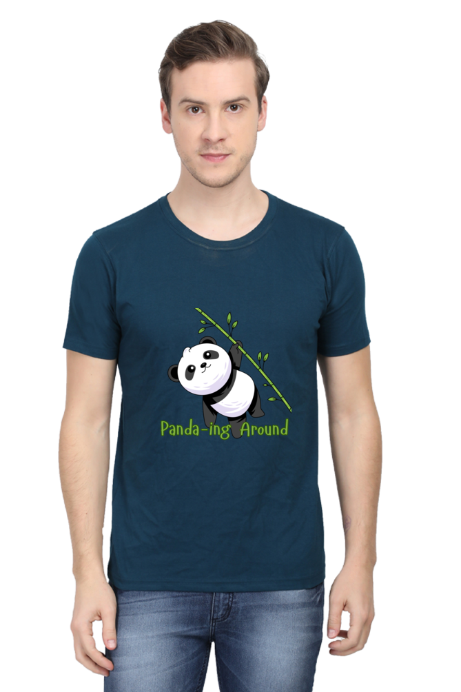 Panda-ing Around Half Sleeve Tshirt