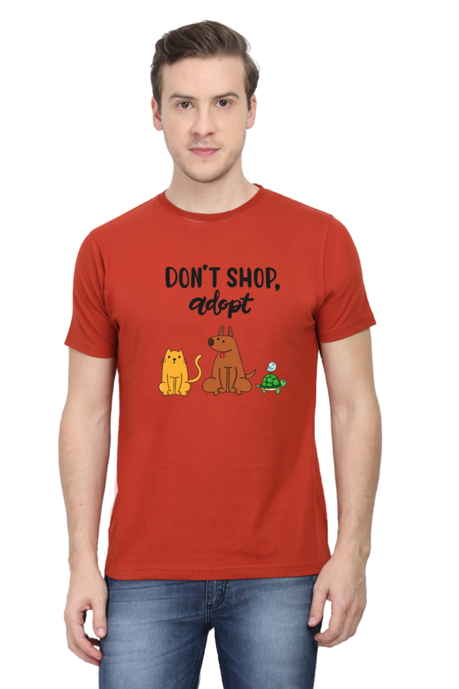 Don't Shop Adopt Half Sleeve T-Shirt