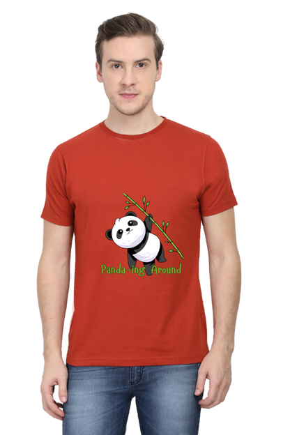 Panda-ing Around Half Sleeve Tshirt