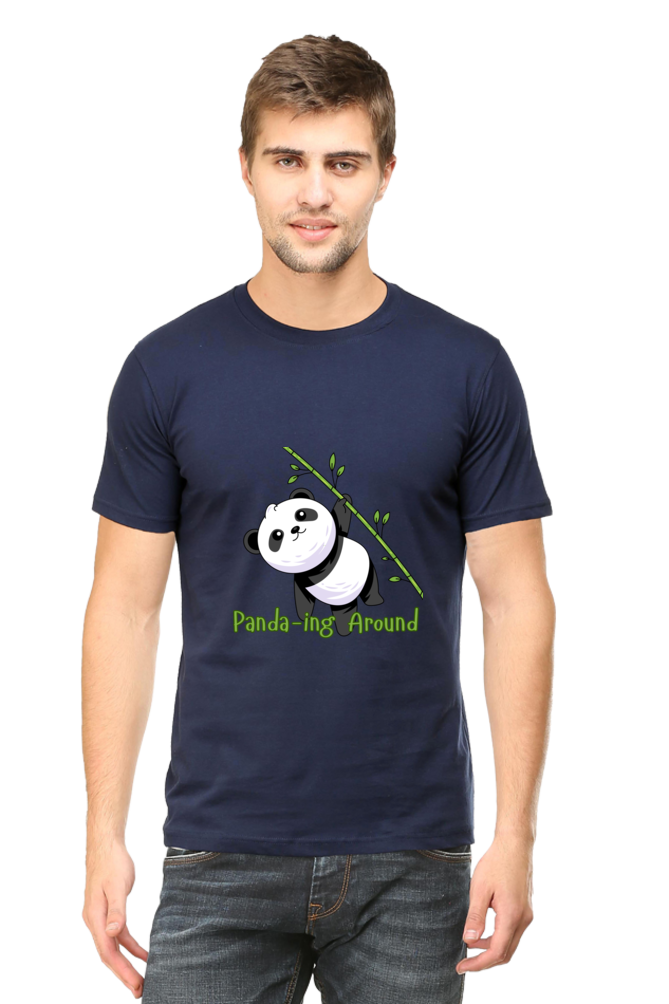 Panda-ing Around Half Sleeve Tshirt