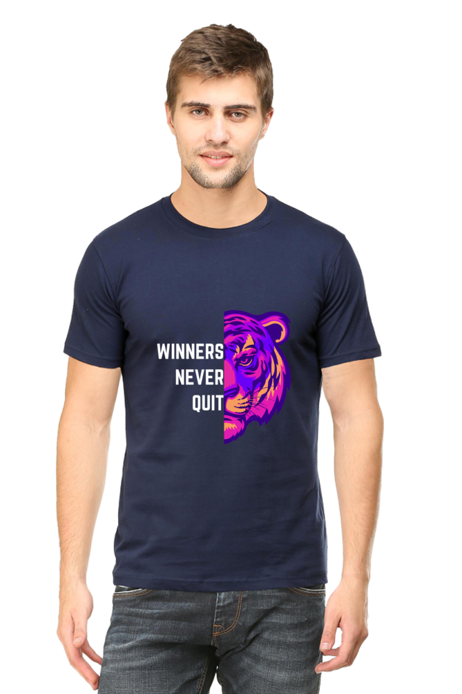 Champion Tigers Never Quit Half Sleeve T-Shirt