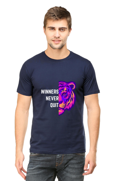 Champion Tigers Never Quit Half Sleeve T-Shirt