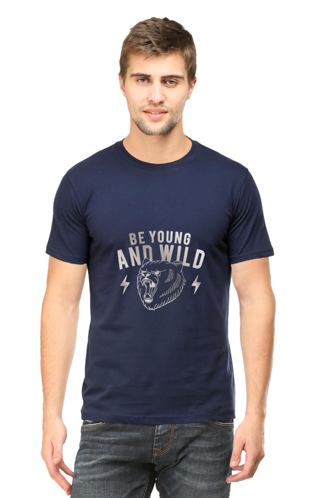 Be Young and Wild Half Sleeve T-Shirt