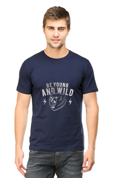 Be Young and Wild Half Sleeve T-Shirt