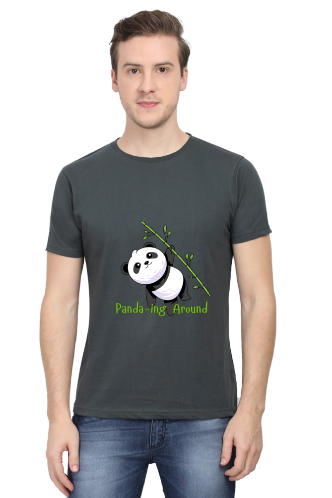 Panda-ing Around Half Sleeve Tshirt