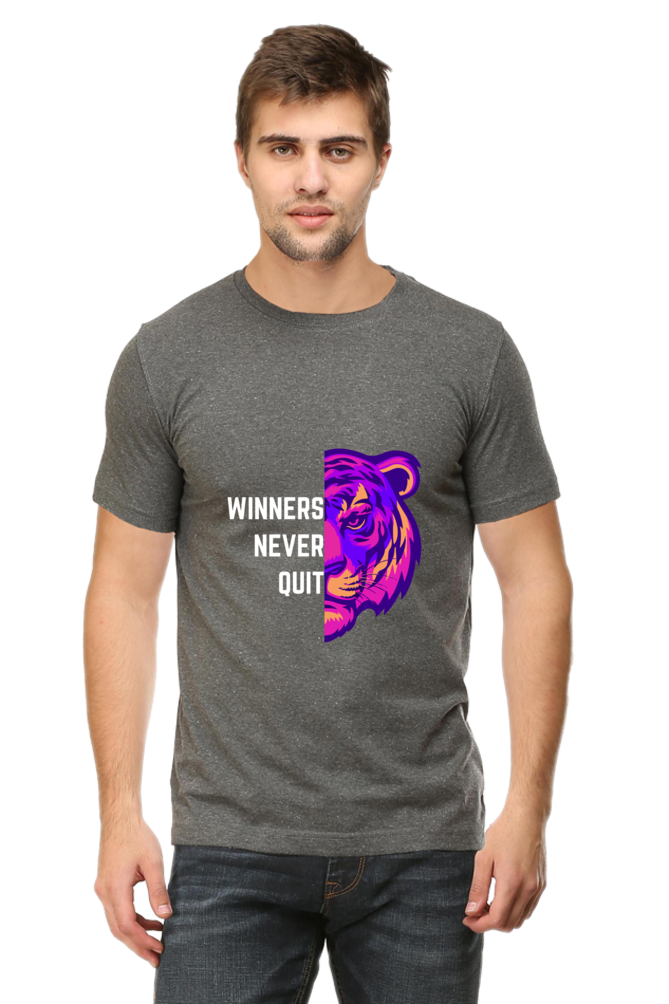 Champion Tigers Never Quit Half Sleeve T-Shirt