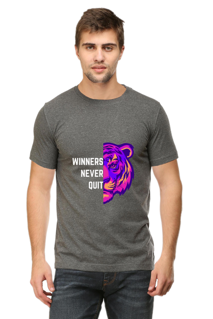 Champion Tigers Never Quit Half Sleeve T-Shirt