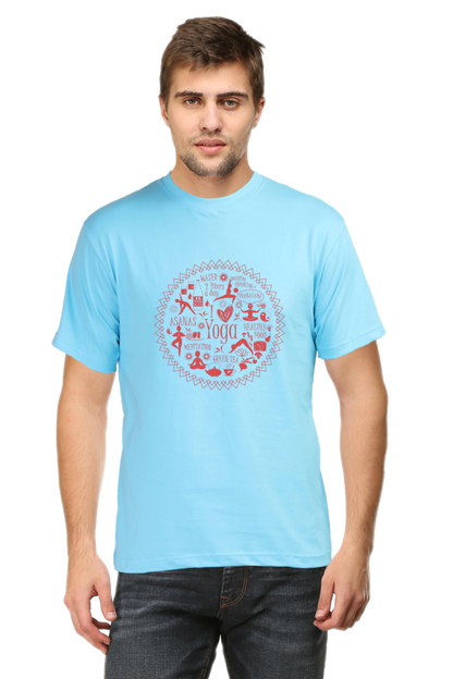 Yoga Asanas Half Sleeve T-Shirt