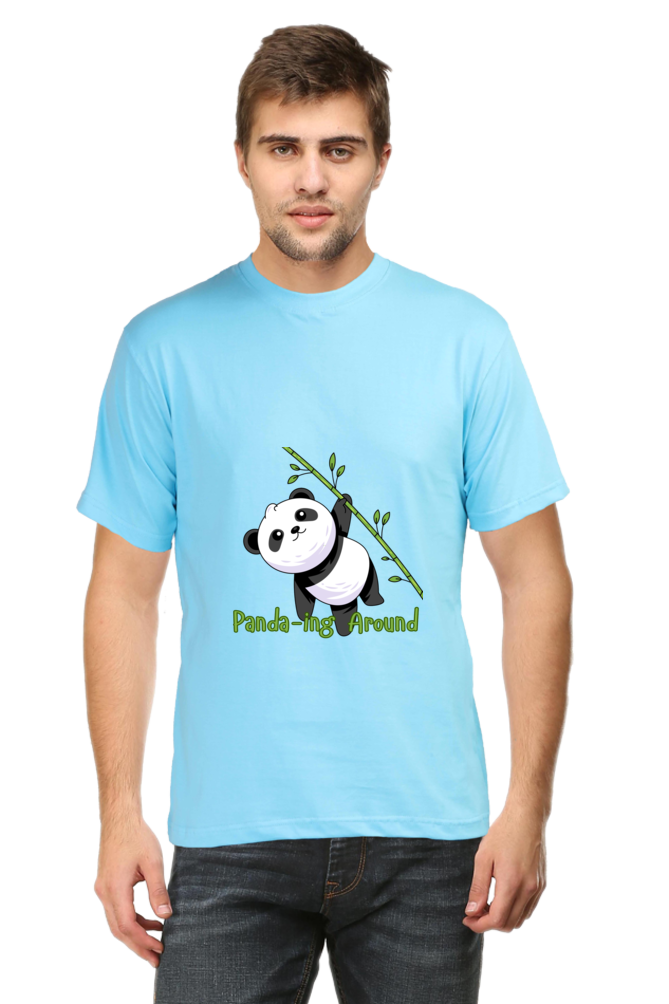 Panda-ing Around Half Sleeve Tshirt