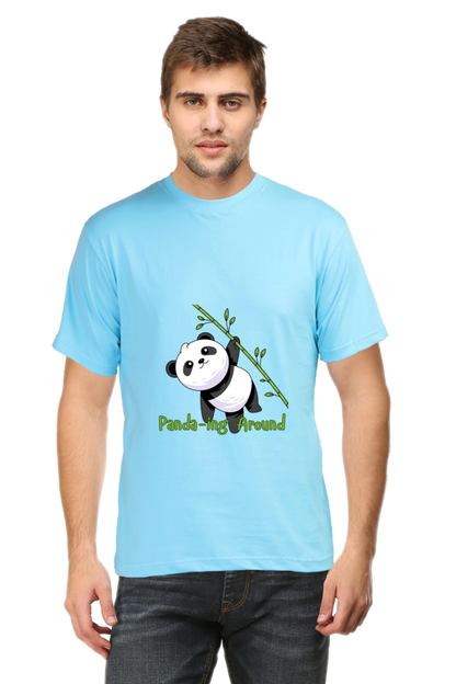 Panda-ing Around Half Sleeve Tshirt