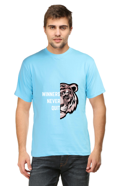 Roar of Resilience Winners Never Quit Half Sleeve T-Shirt