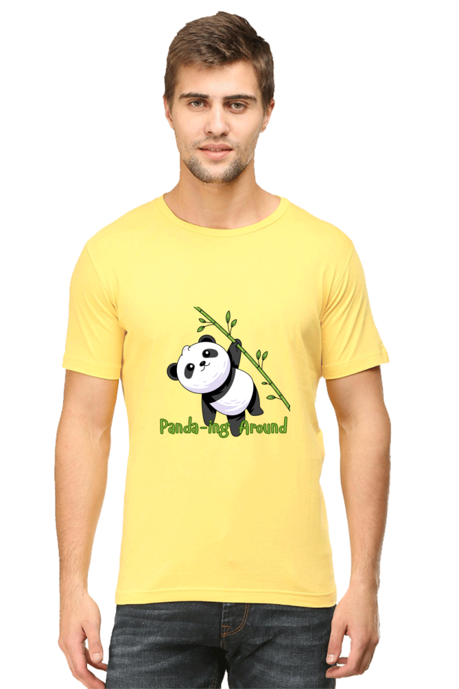 Panda-ing Around Half Sleeve Tshirt