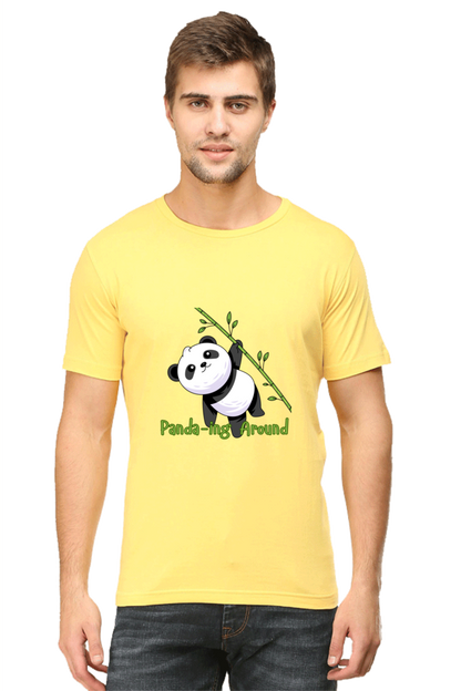 Panda-ing Around Half Sleeve Tshirt