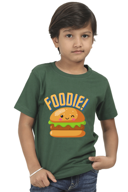 Burger Foodie Kids Half Sleeve T-Shirt