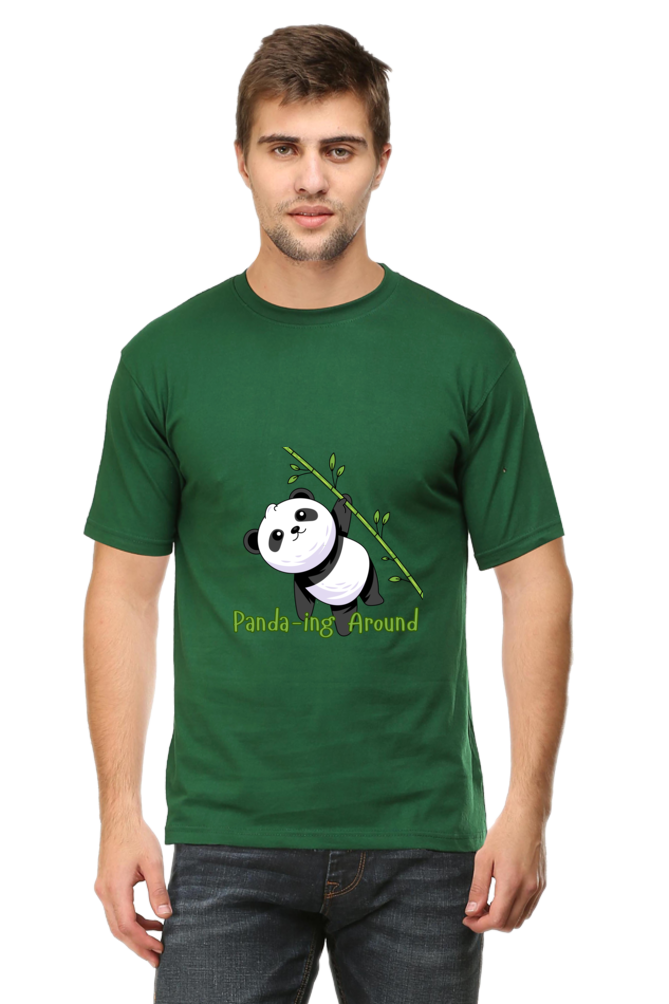 Panda-ing Around Half Sleeve Tshirt