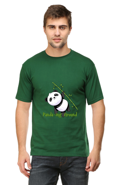 Panda-ing Around Half Sleeve Tshirt