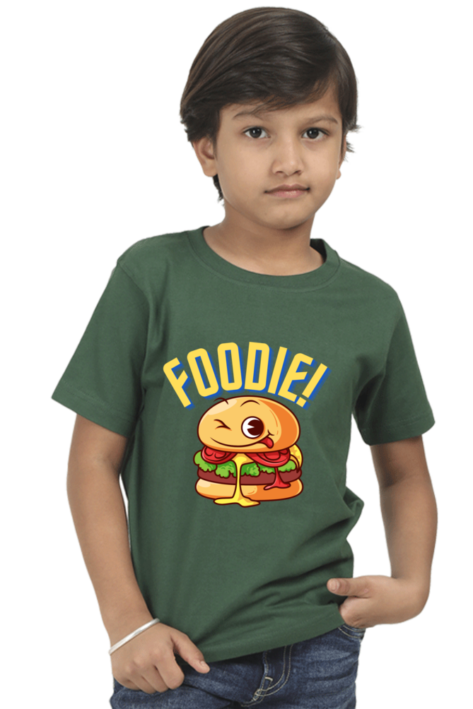 Burger Foodie Kids Half Sleeve T-Shirt