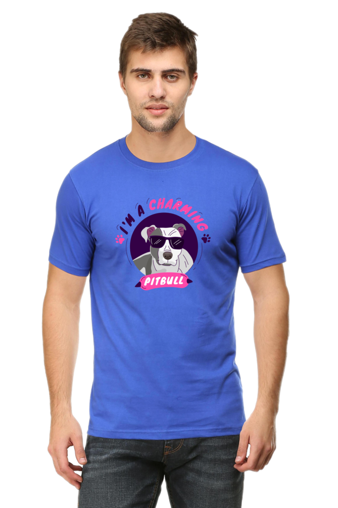 Charming Pitbull Half Sleeve T-Shirt