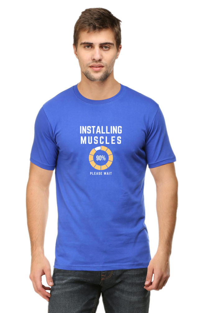 Installing Muscles Half Sleeve Tshirt