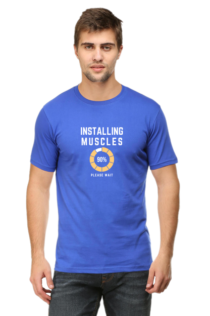 Installing Muscles Half Sleeve Tshirt