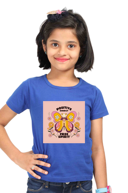 Positive Energy Free Spirit Kids Half Sleeve T-Shirt