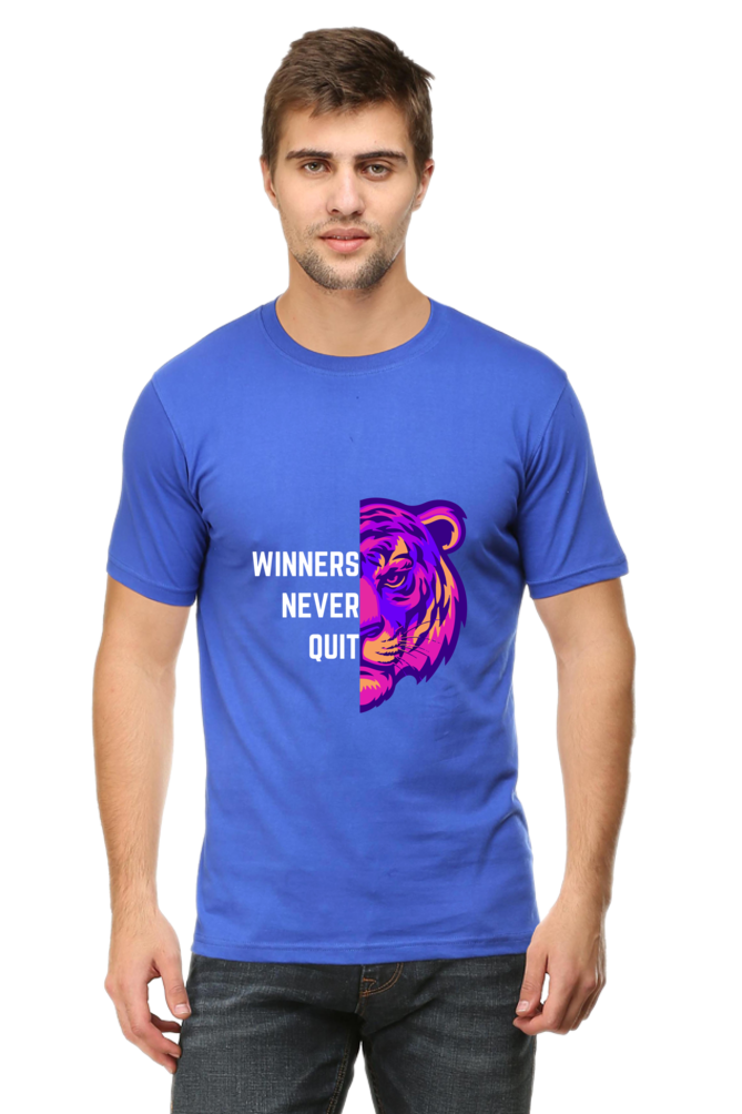 Champion Tigers Never Quit Half Sleeve T-Shirt