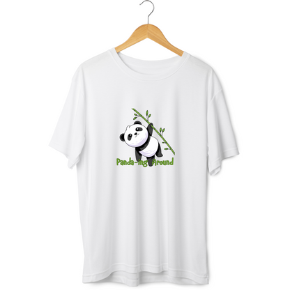 Panda-ing Around Half Sleeve Tshirt