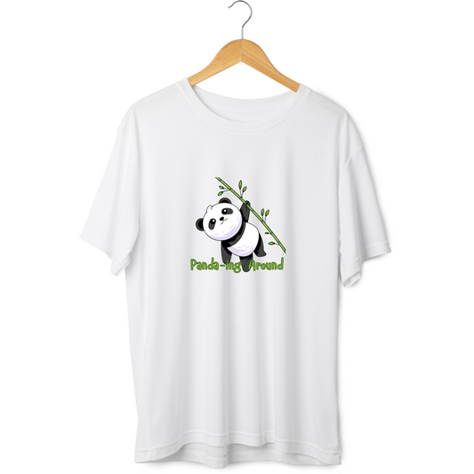 Panda-ing Around Half Sleeve Tshirt